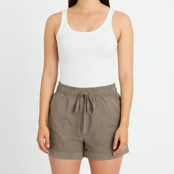 Danskin Women’s Sage Green Relaxed Fit Drawstring Shorts Size XLarge - Picture 1 of 11